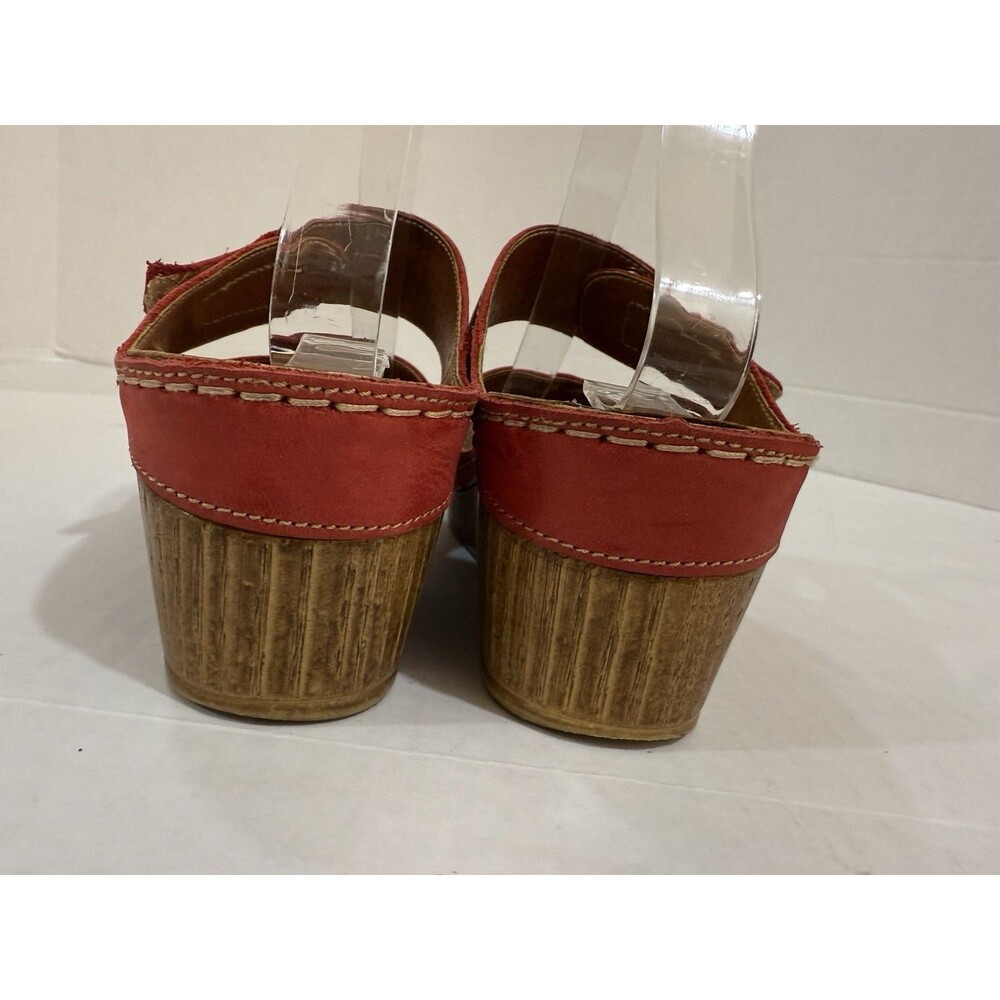 V Italia Mica Natural Genuine Leather Slide on Extra Light Wedge Size 38 - Picture 5 of 9